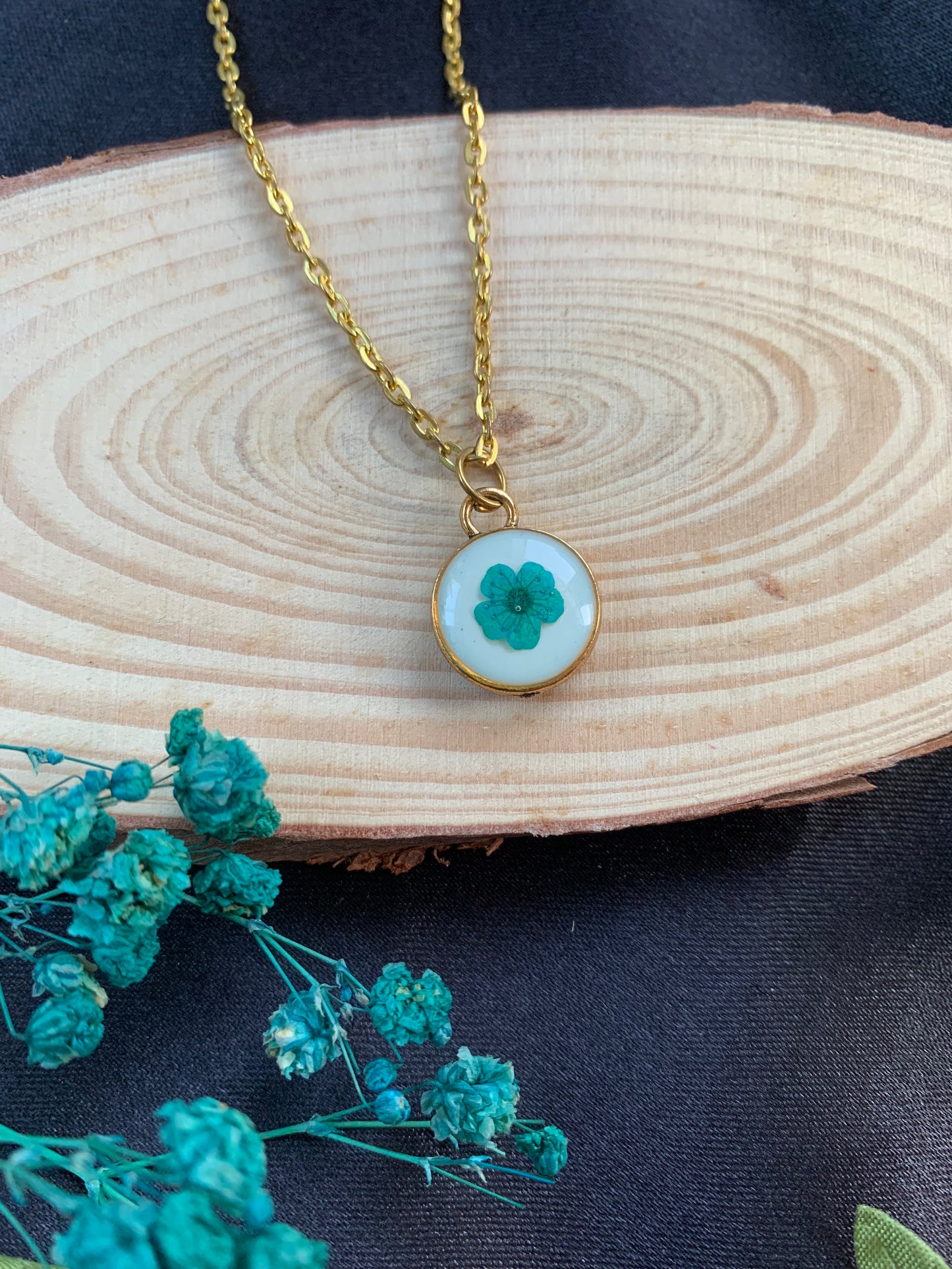 Mini Floral Duo Pendant