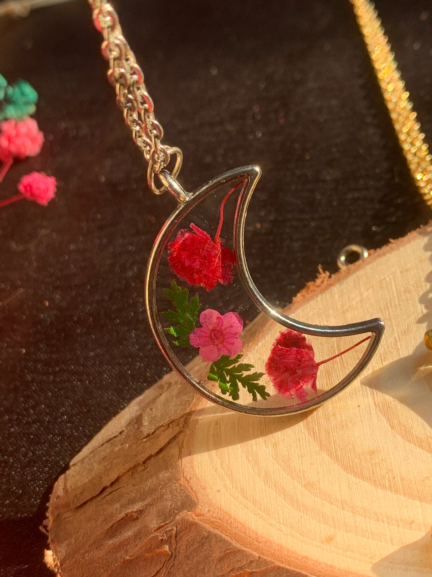 Crescent Bloom - Nature's Elegance in a Crescent