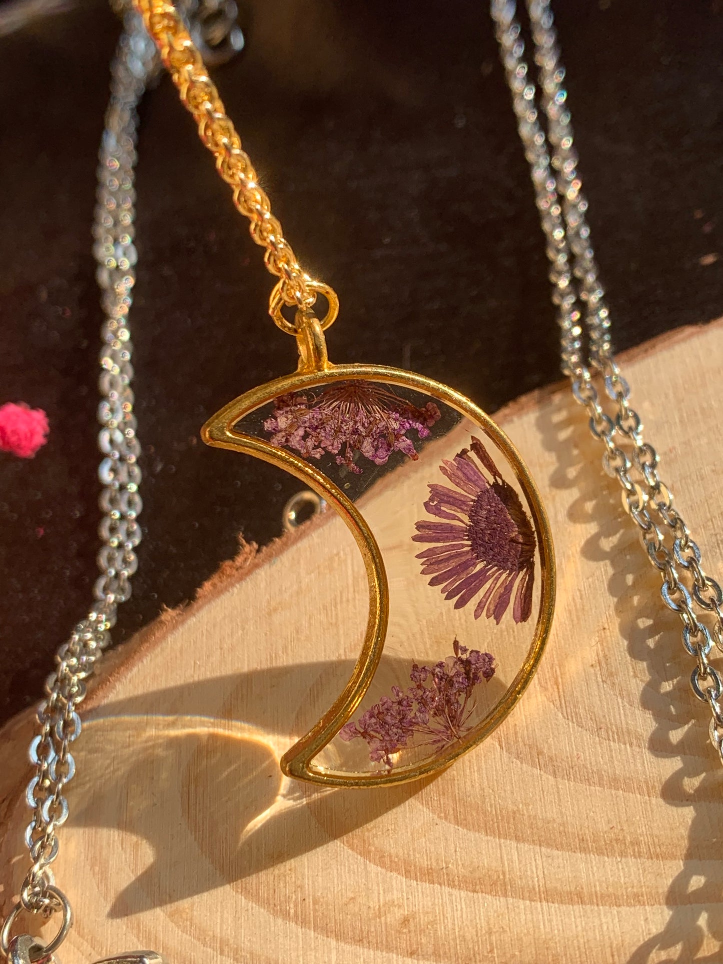 Crescent Bloom - Nature's Elegance in a Crescent