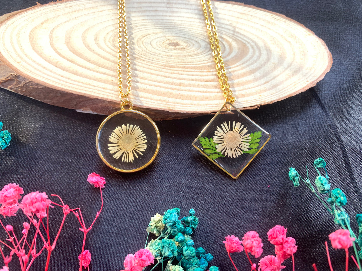 Golden Aster Pendant