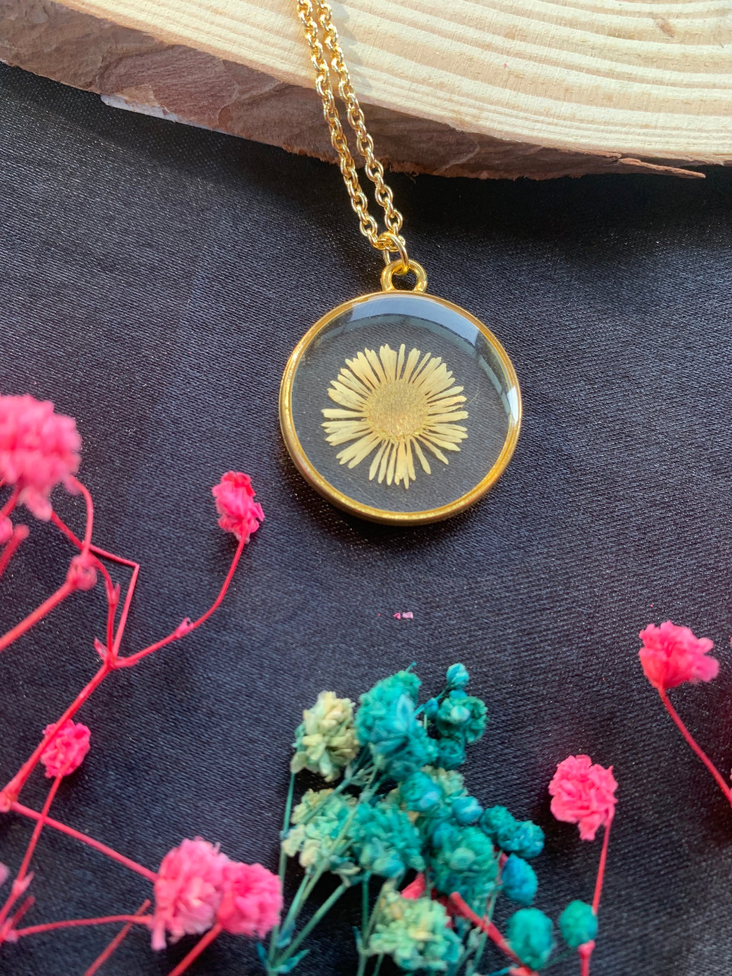 Golden Aster Pendant
