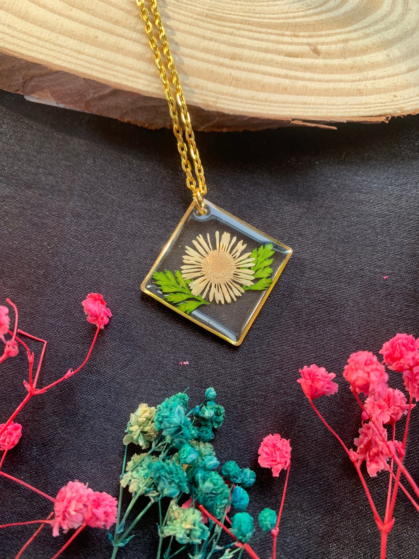 Golden Aster Pendant