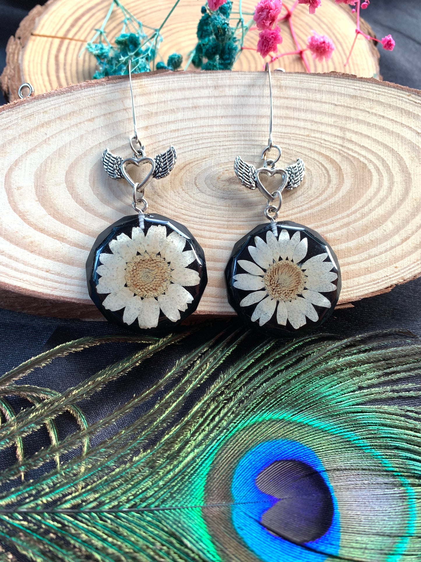 Pure Daisy Diamond-Cut Earrings