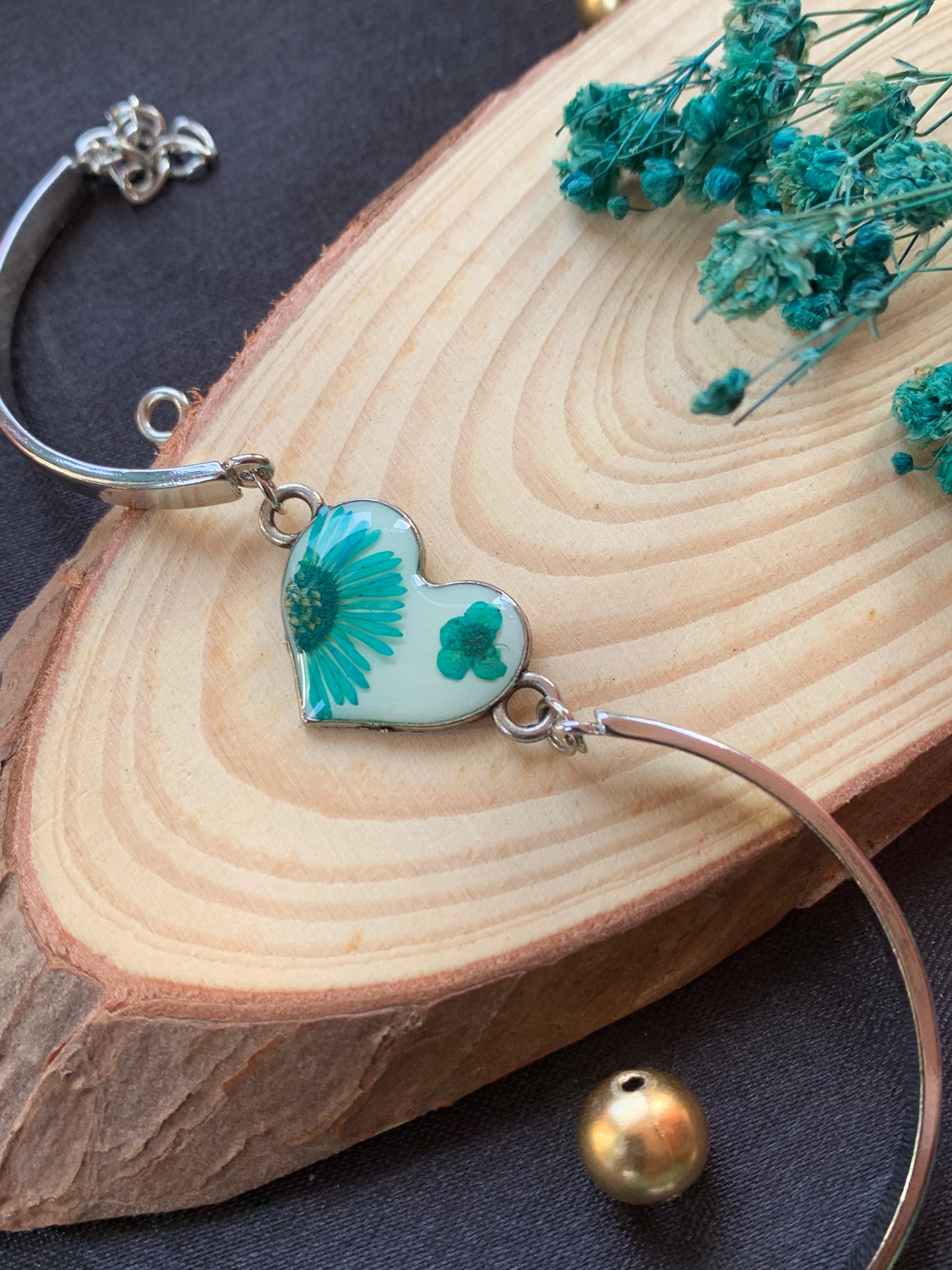 Heartfelt Floral Garden Bracelet