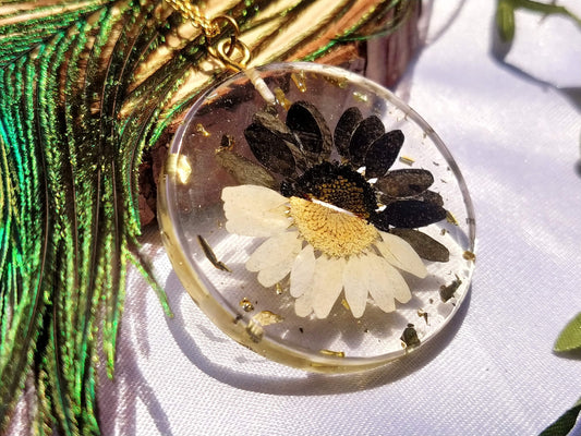 Classic White & Black Daisy