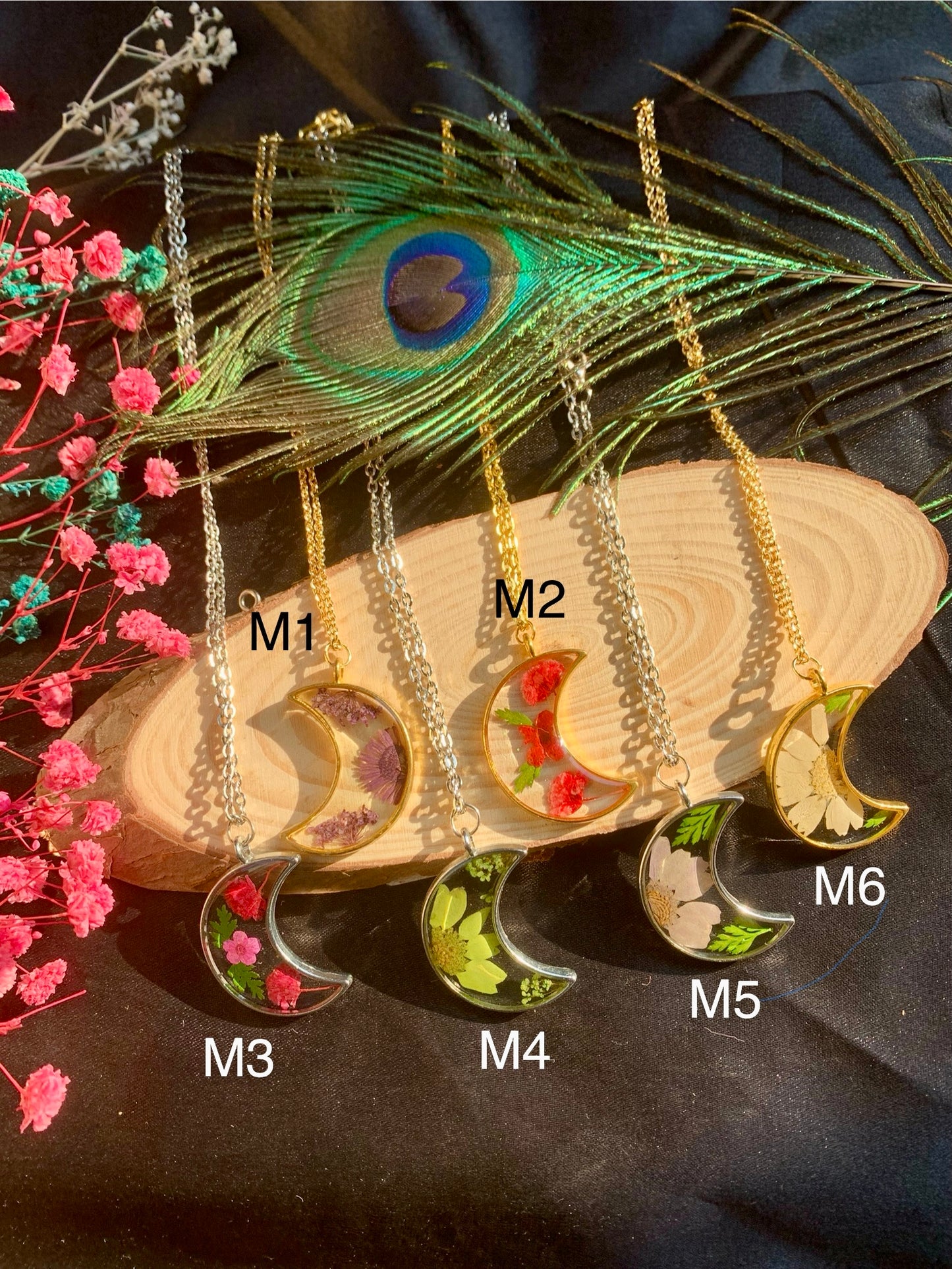 Crescent Bloom - Nature's Elegance in a Crescent
