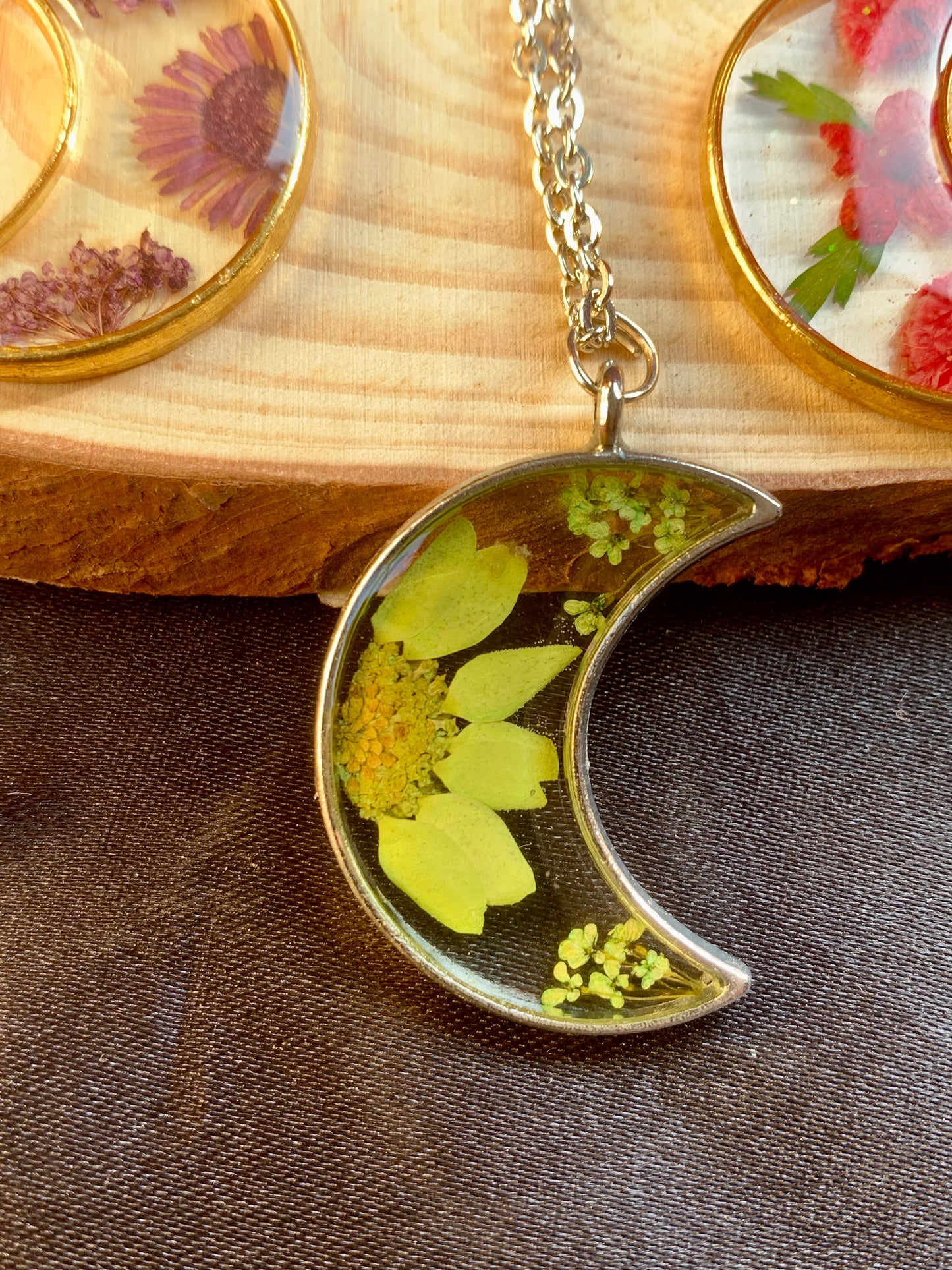 Crescent Bloom - Nature's Elegance in a Crescent