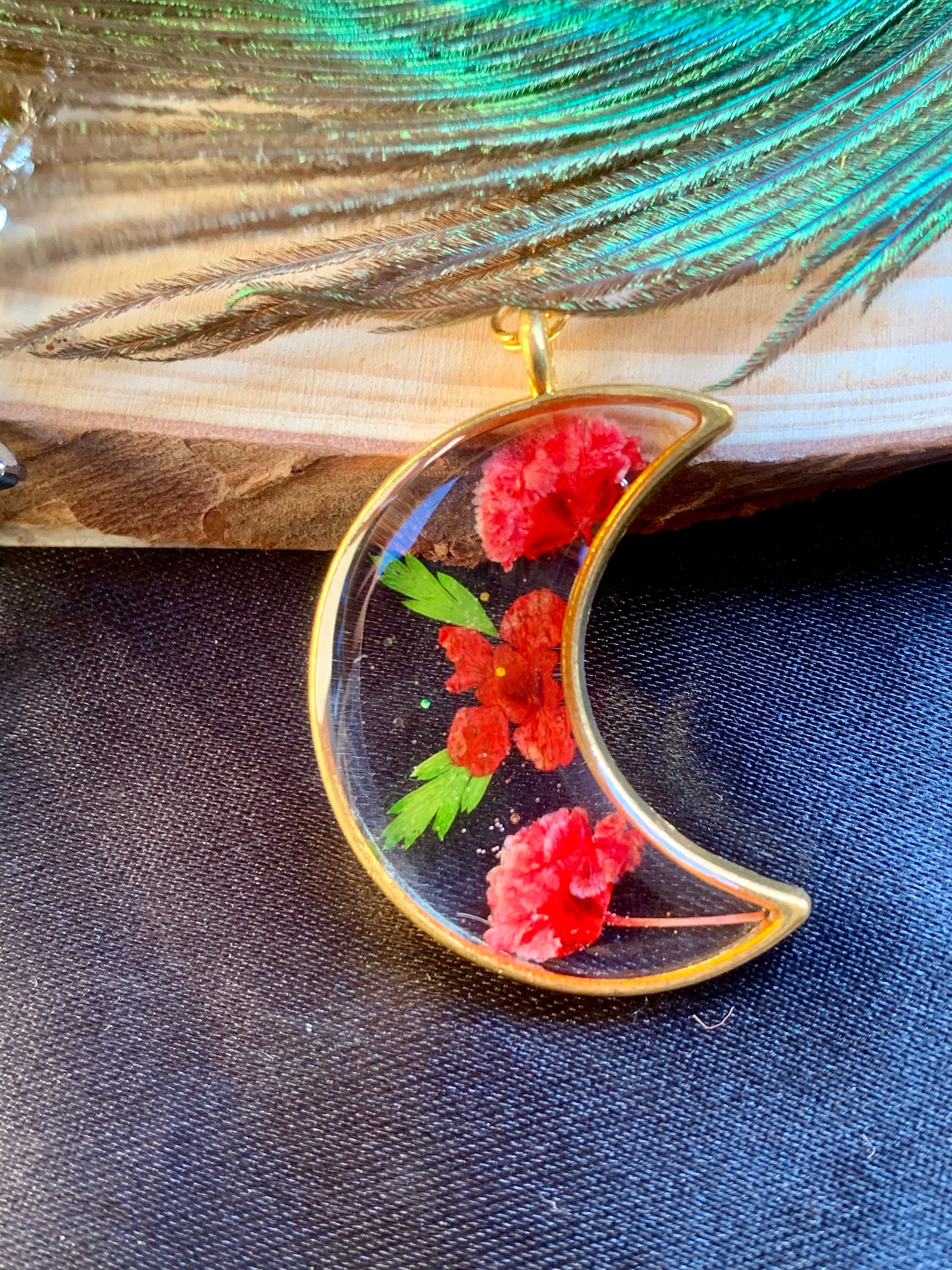 Crescent Bloom - Nature's Elegance in a Crescent