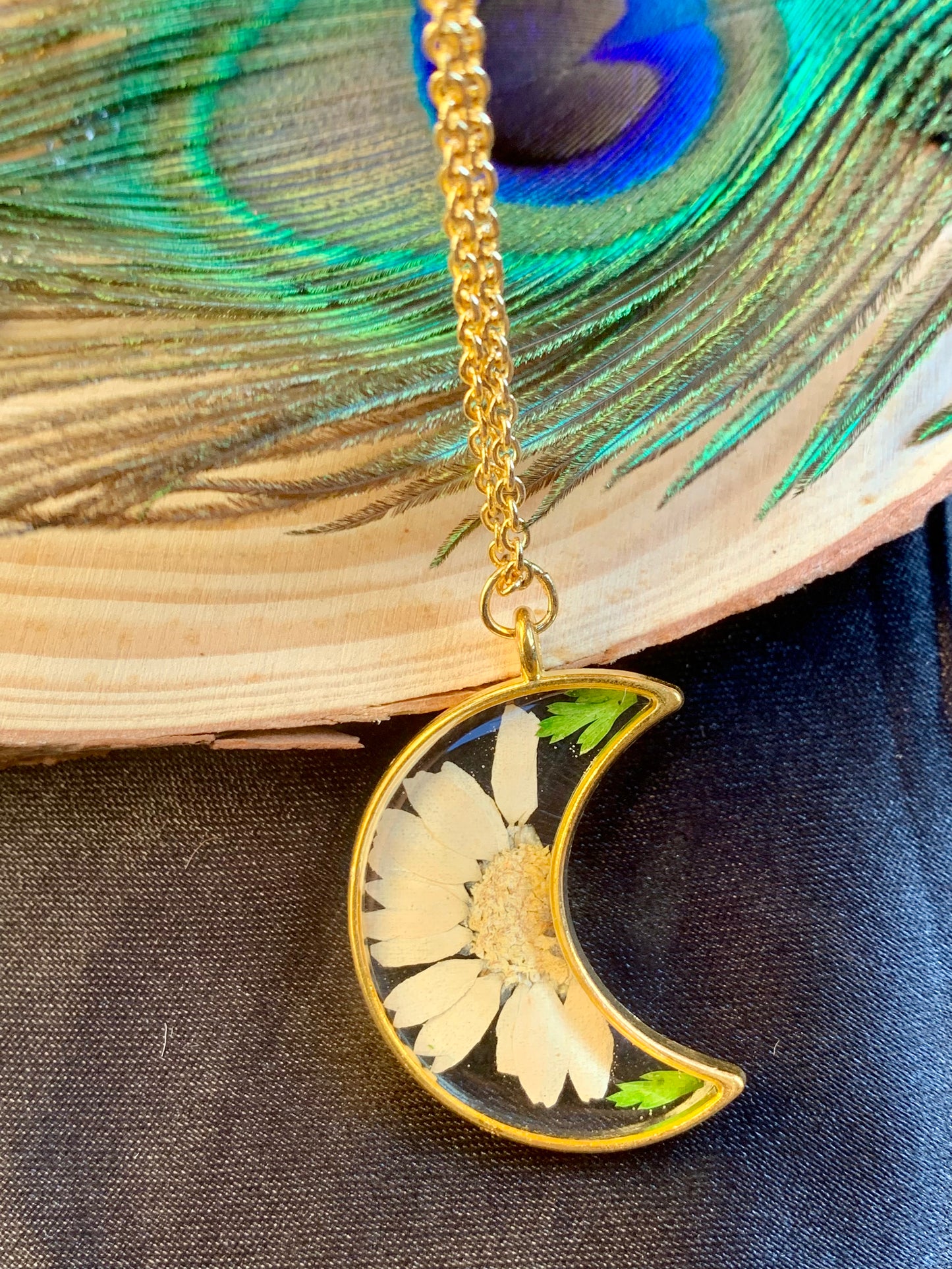 Crescent Bloom - Nature's Elegance in a Crescent