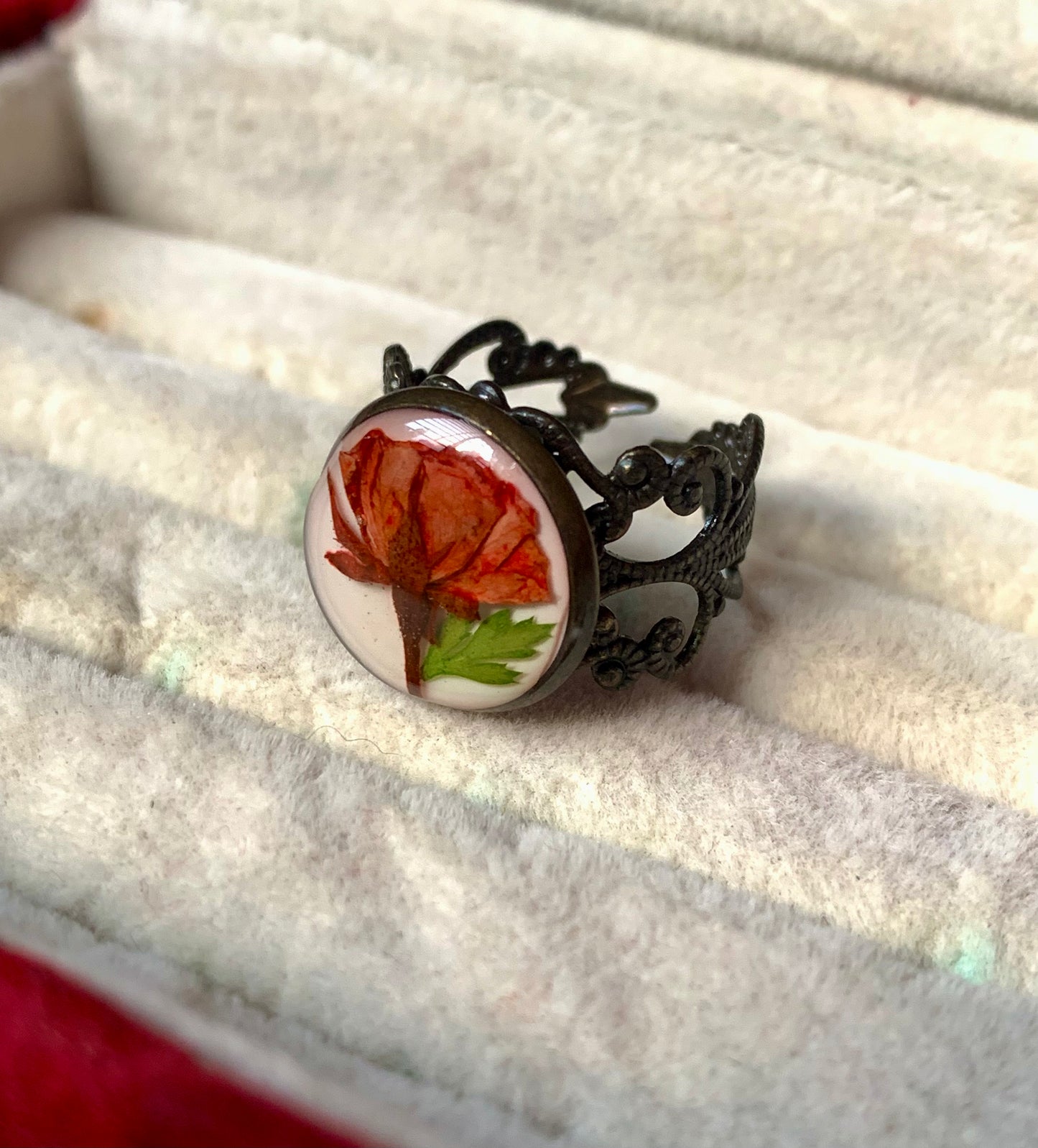 Whispering Blossoms Filigree Ring