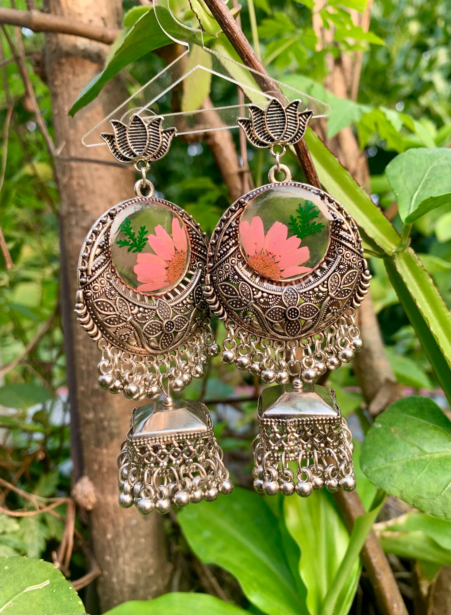 Amara Bloom Oxidized Jhumkhas